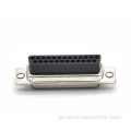 Conector d-sub dp 25p hembra recta